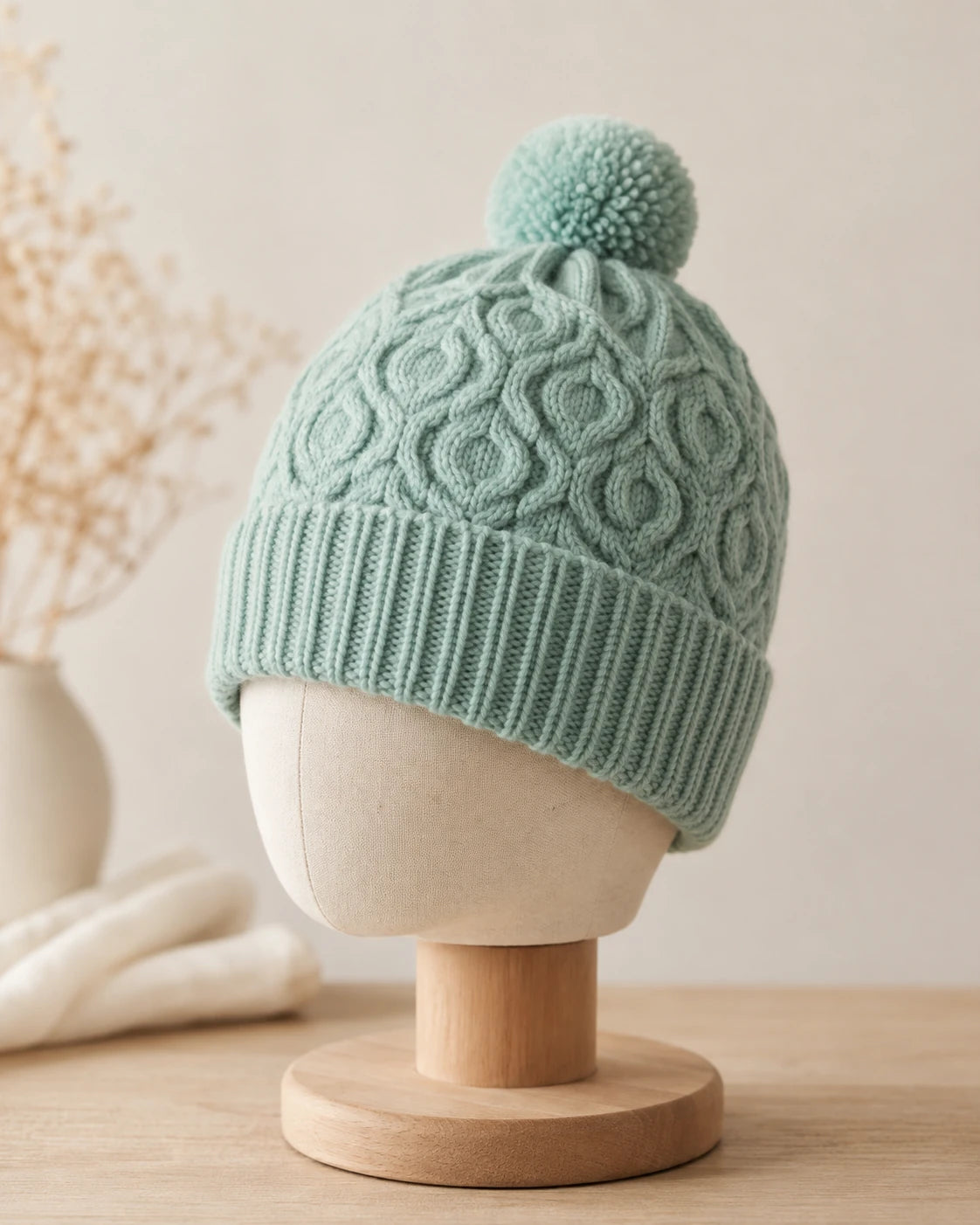 Cable Knit Beanie Pattern