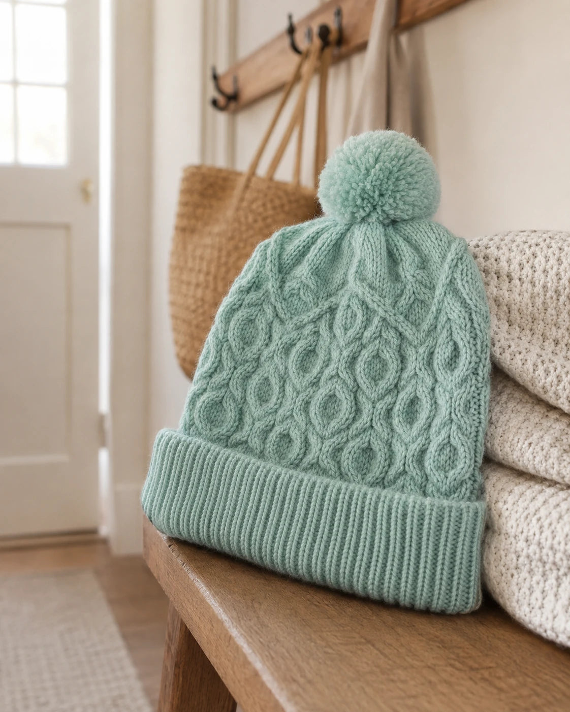 Cable Knit Beanie Pattern