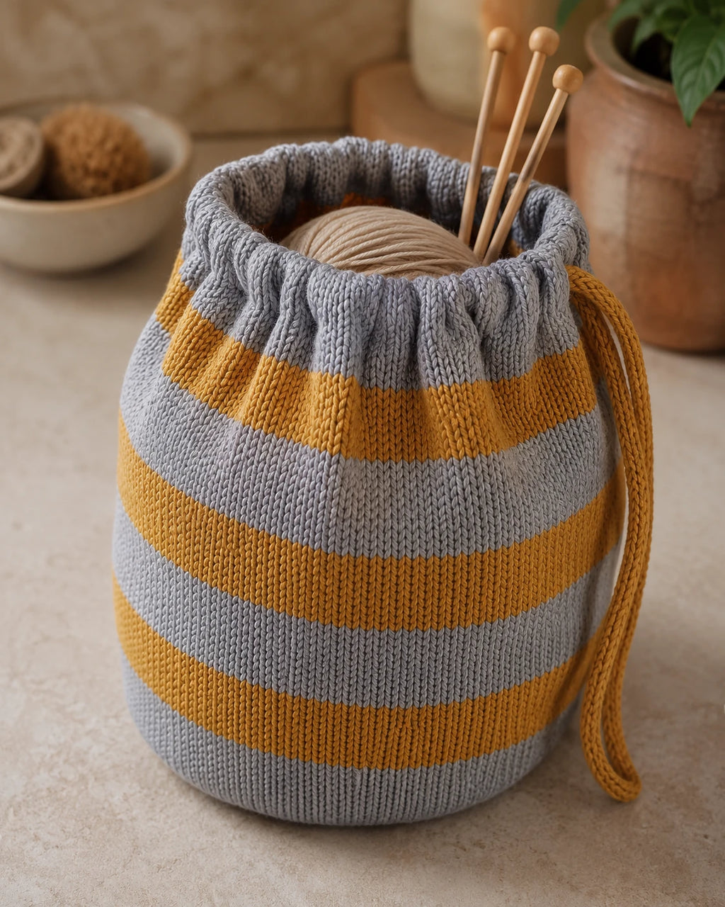 Knitted Project Bag Pattern