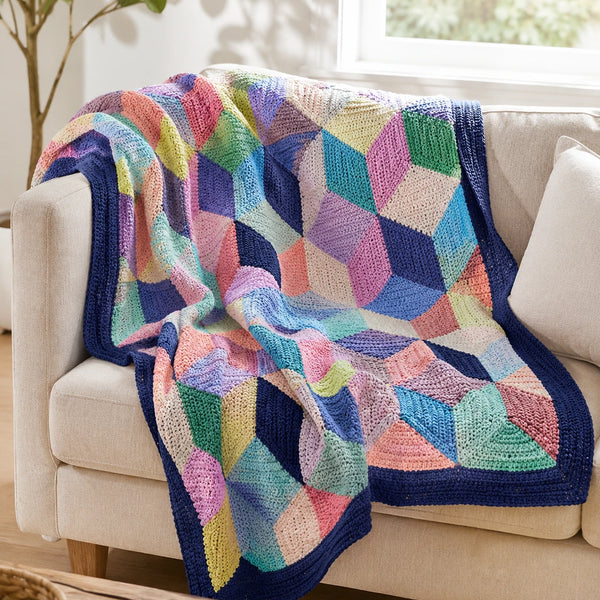 Modern Prism Blanket Knitting Pattern