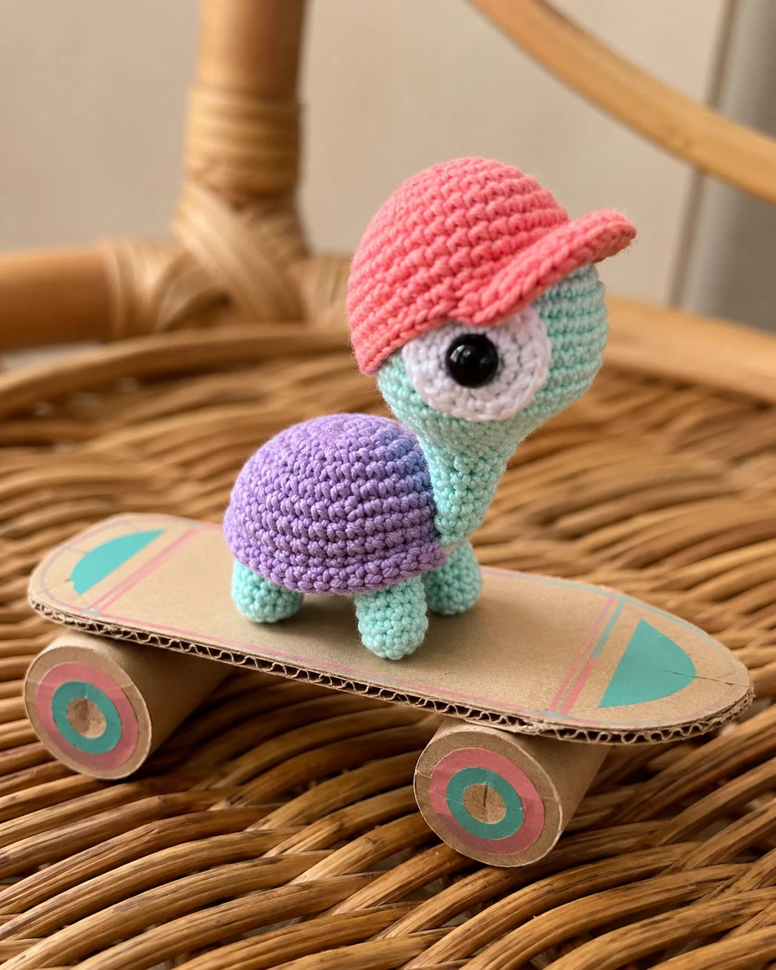 Skateboard Turtle Crochet Pattern