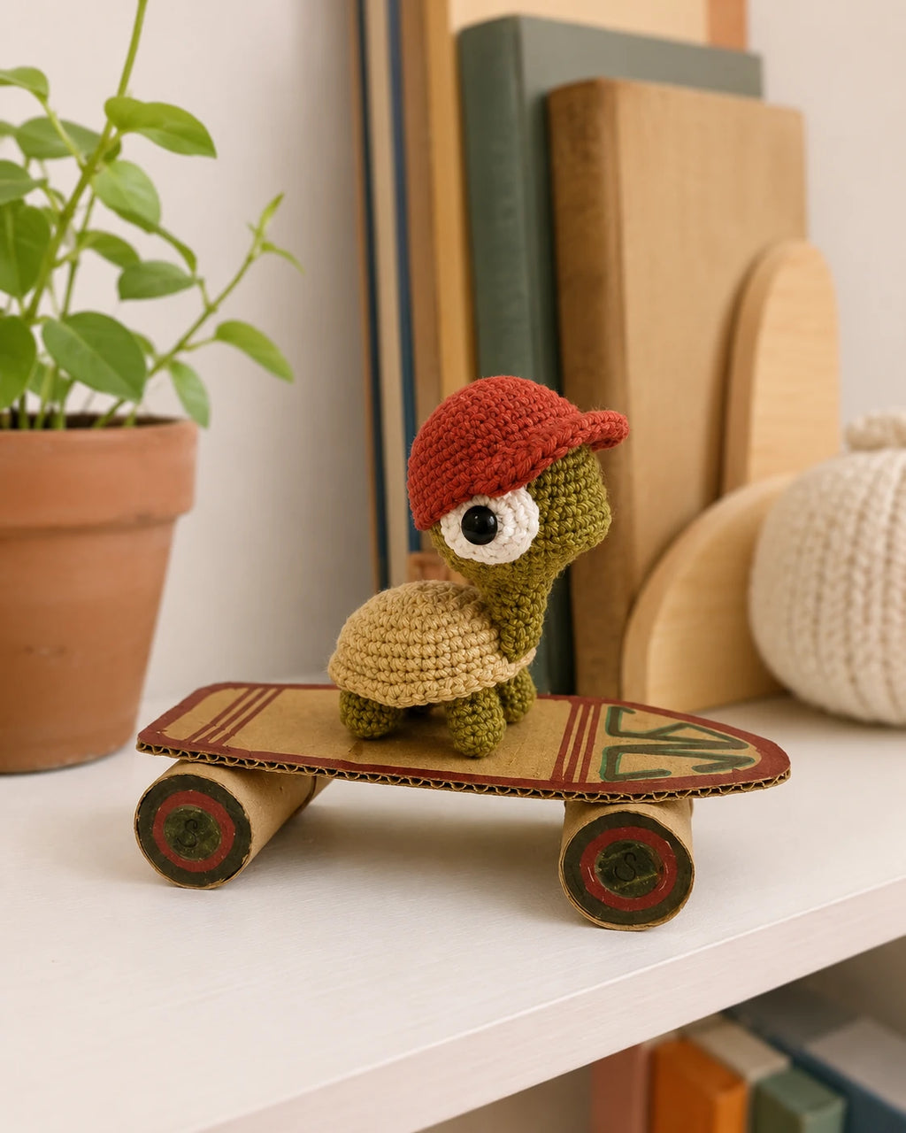 Skateboard Turtle Crochet Pattern