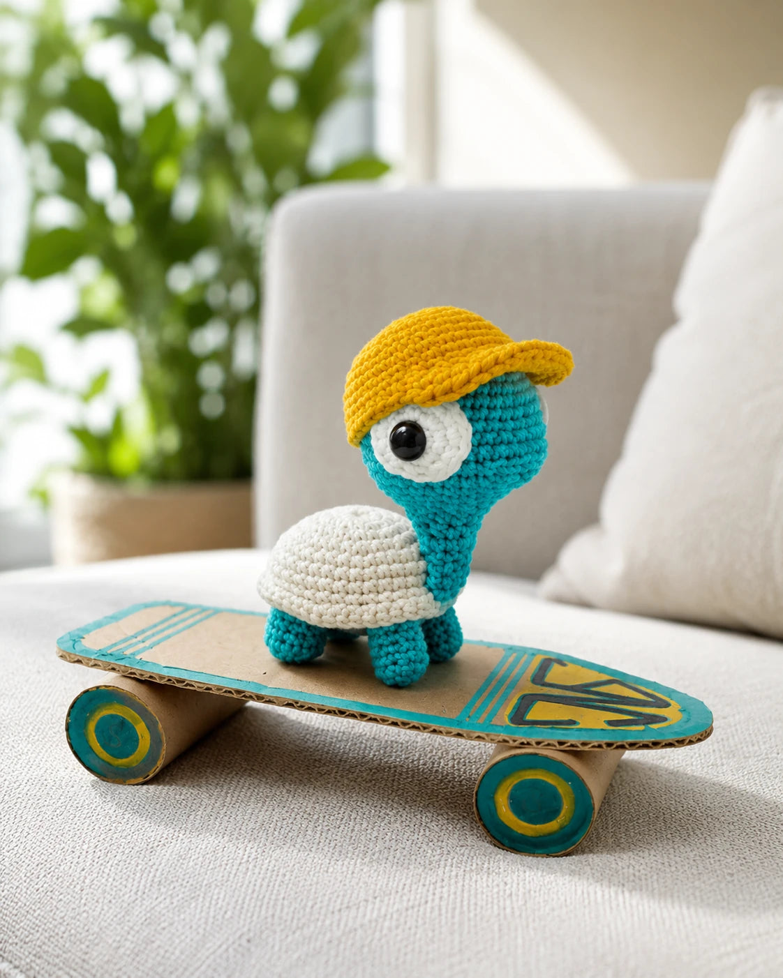 Skateboard Turtle Crochet Pattern
