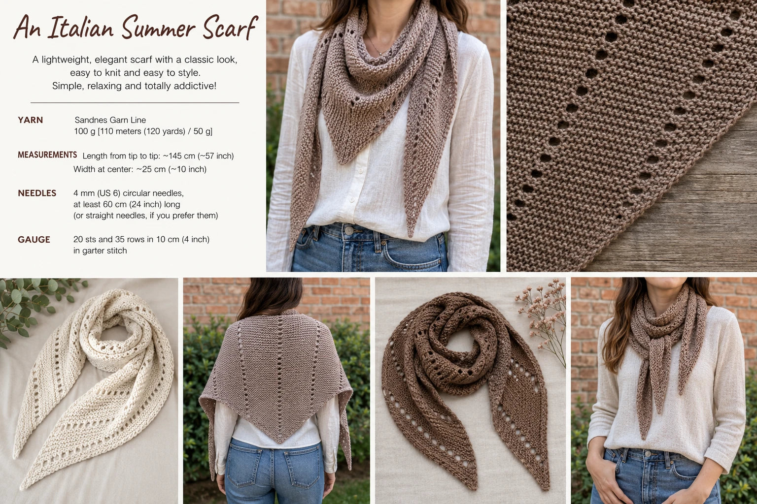 Italian Summer Scarf Pattern