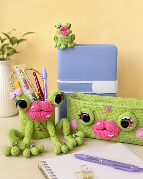 Frog Desk Buddy Crochet Pattern