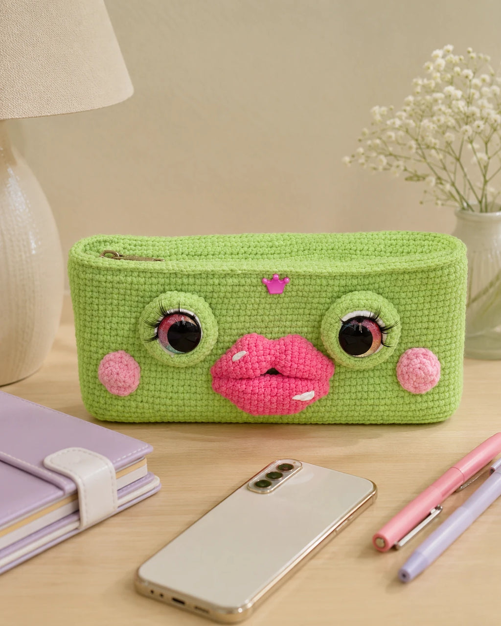 Frog Desk Buddy Crochet Pattern