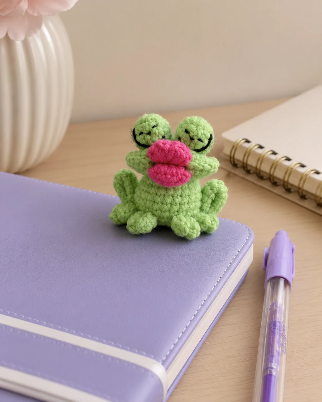 Frog Desk Buddy Crochet Pattern