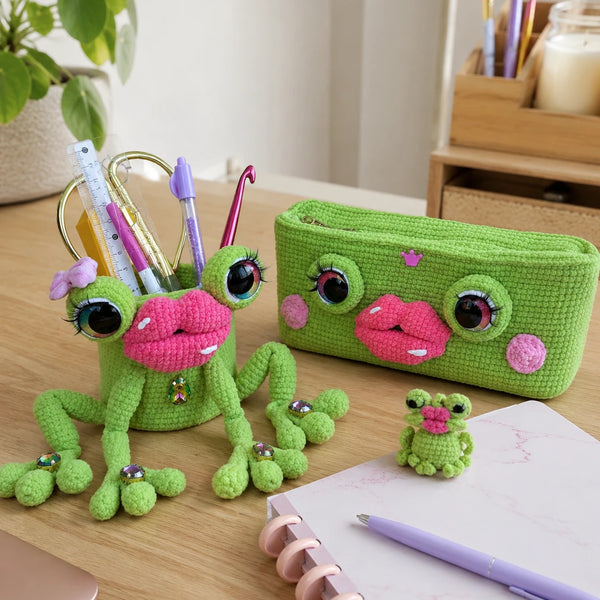 Frog Desk Buddy Crochet Pattern